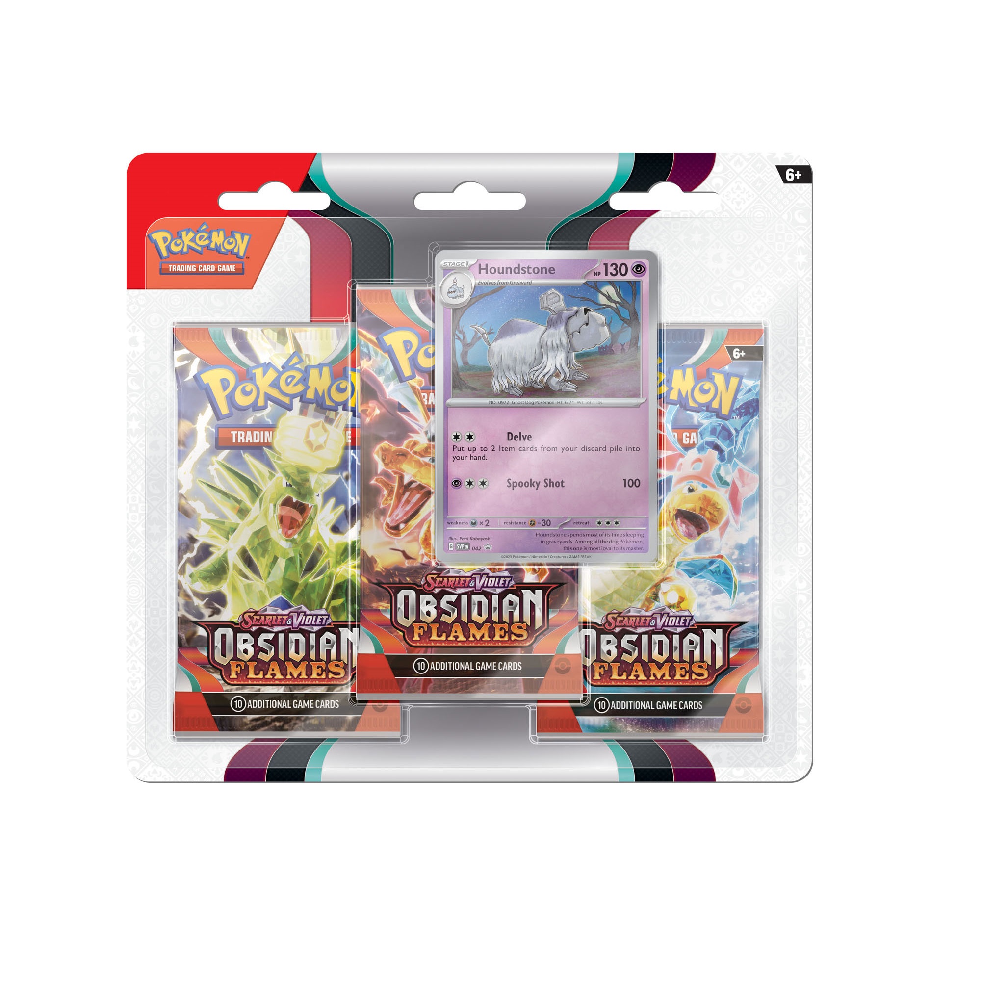 Pokemon SV03 Obsidianflammen 3er Blister Englisch
