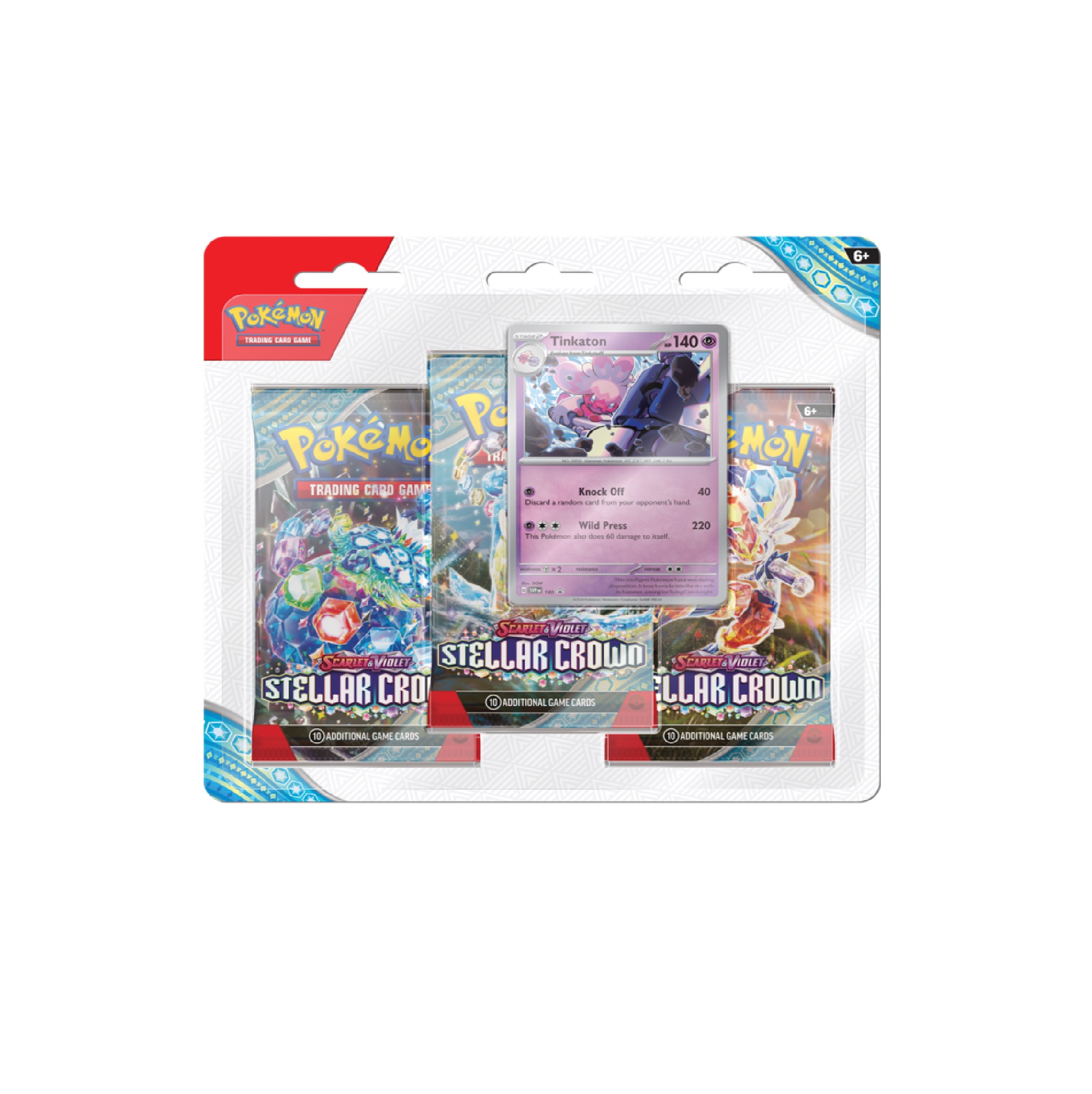 Pokemon SV07 Stellar Crown 3er Blister (Englisch)