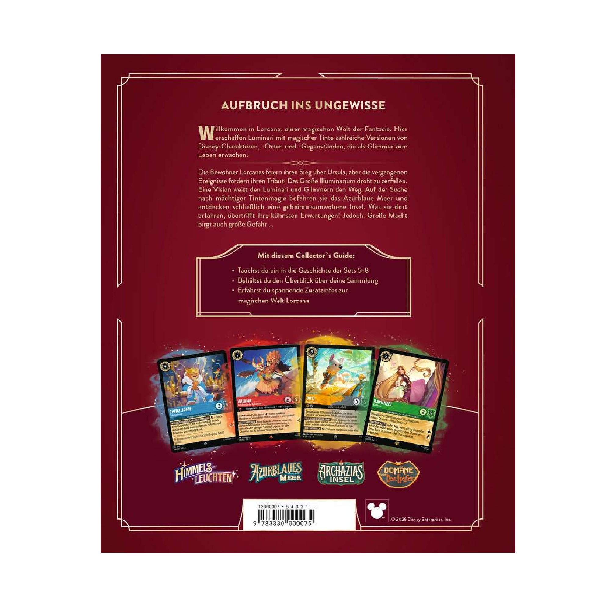 Disney Lorcana Der offizielle Collector's Guide - Set 5-8