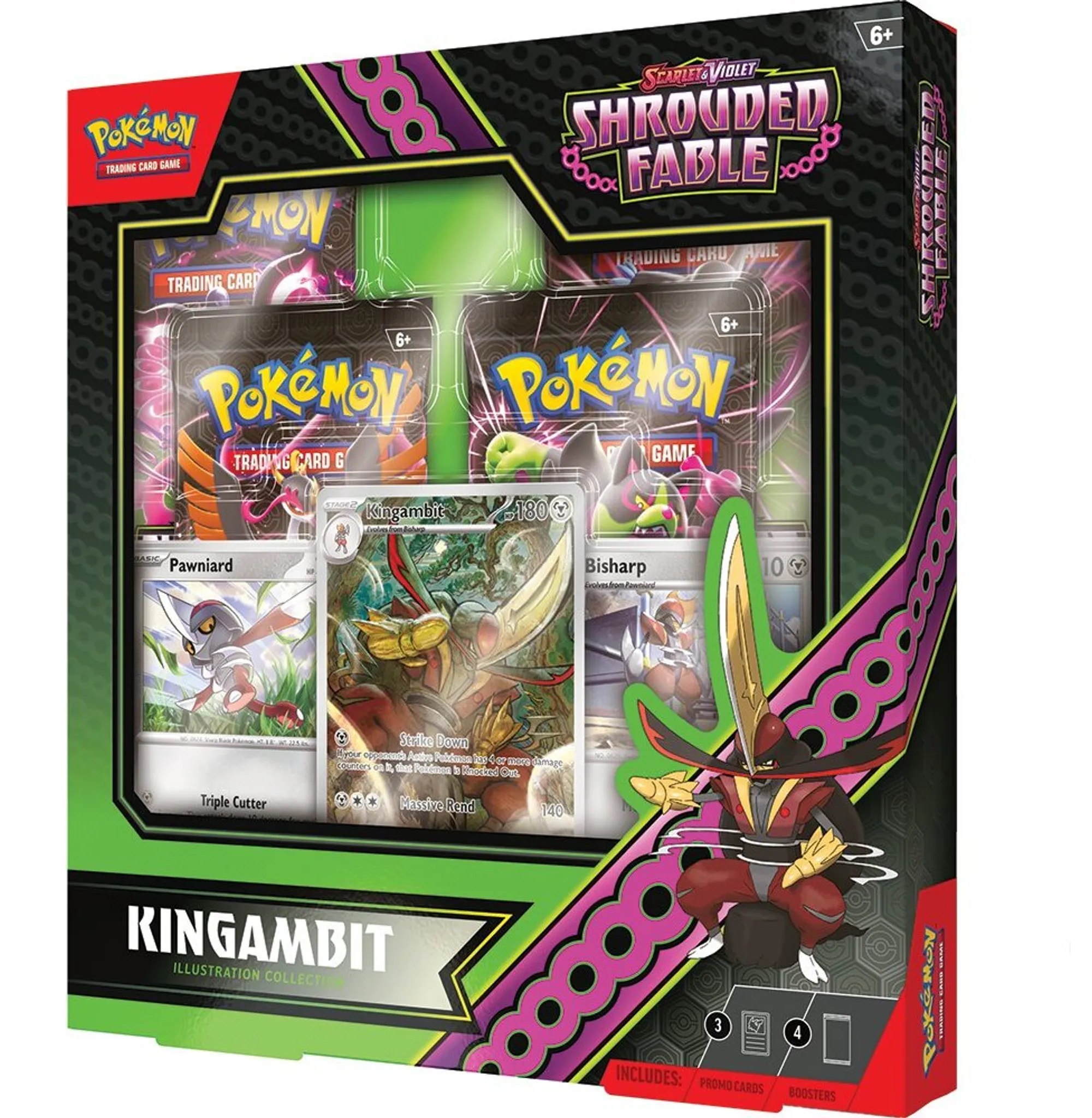 Pokemon KP06.5 - Nebel der Sagen - Illustration Collection Kingambit (Englisch)