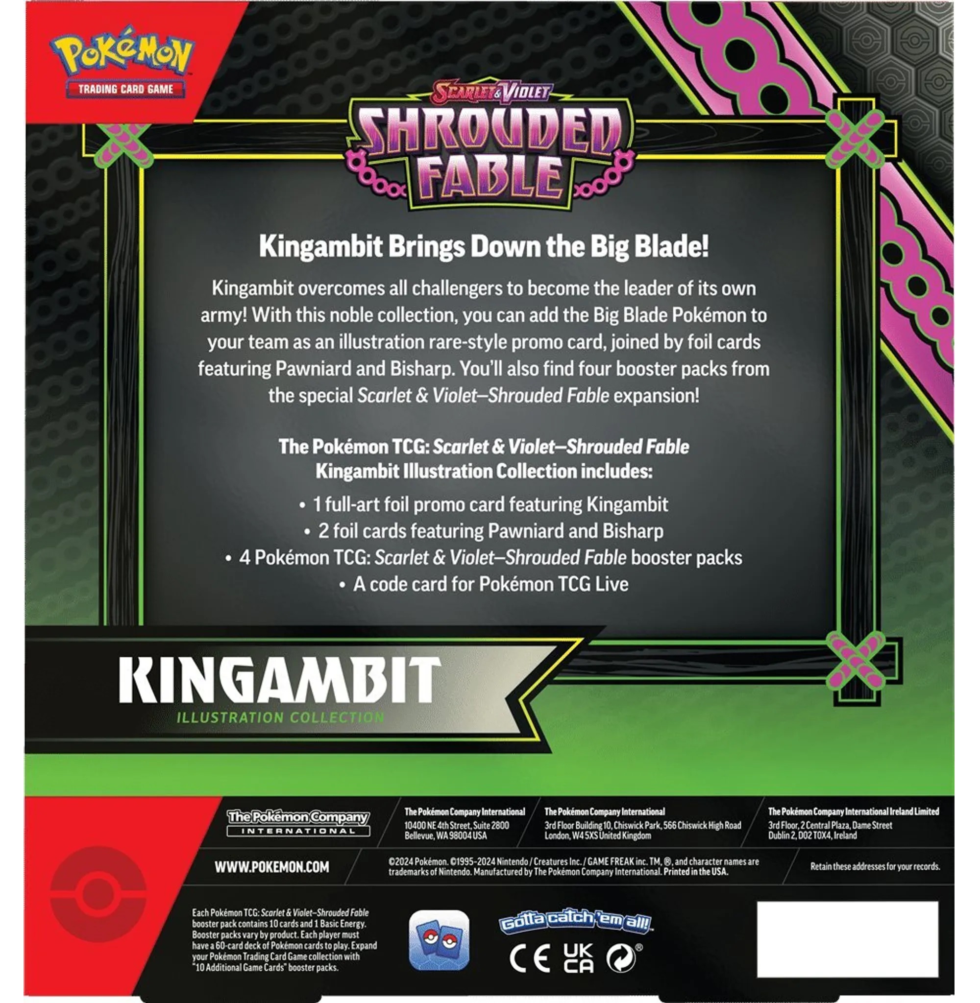 Pokemon KP06.5 - Nebel der Sagen - Illustration Collection Kingambit (Englisch)