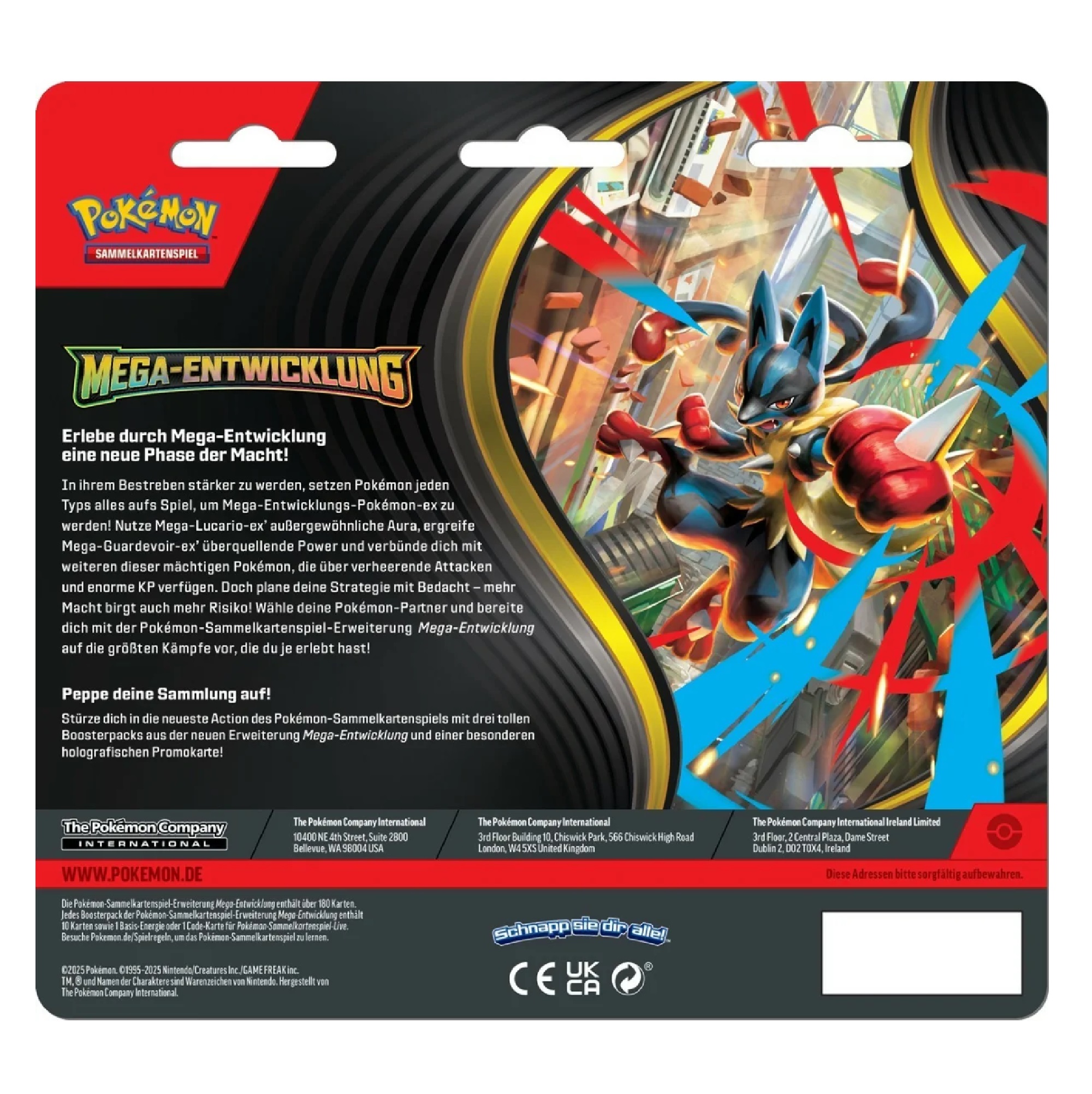 Pokemon Mega Entwicklung ME01 3-Pack Blister (Deutsch)